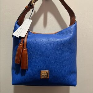 Dooney & Bourke Blue Leather Shoulder Bag